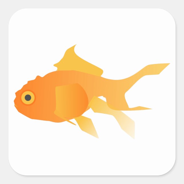 Goldfish Square Sticker (Front)