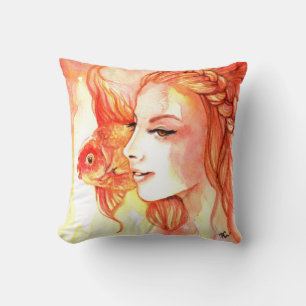 Goldfish Throw Pillow
