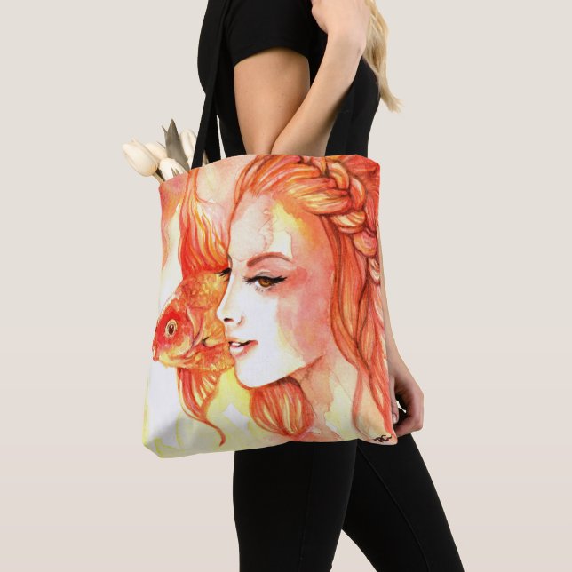 Goldfish Tote Bag (Close Up)