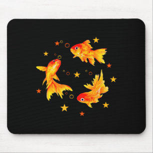 Goldfish,vintage Retro Beachy Nge Funny Gift Men,  Mouse Pad