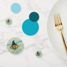 Goldfish with a Shark Fin Confetti