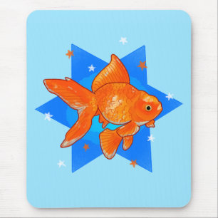 Goldfish with Stars Mouse Pad