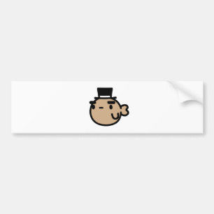 Goldfish With Top Hat Bumper Sticker