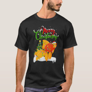 Goldfish Xmas Decorations Santa Goldfish Christma T-Shirt
