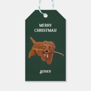 Goldie Doodle Green Gift Tags