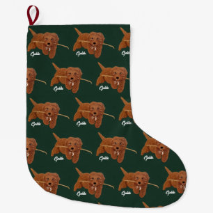 Goldie Doodle Large Christmas Stocking