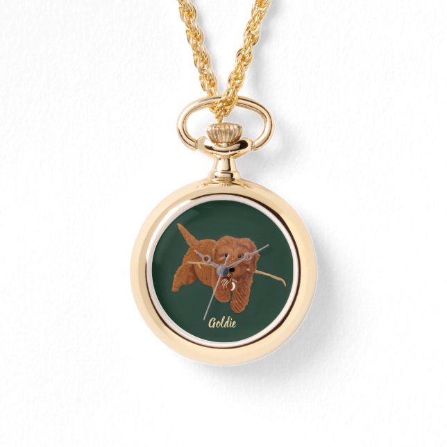 Goldie Golden Doodle Necklace (Front)