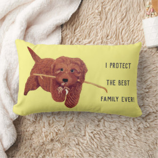 Goldie Golden Doodle Throw Pillow