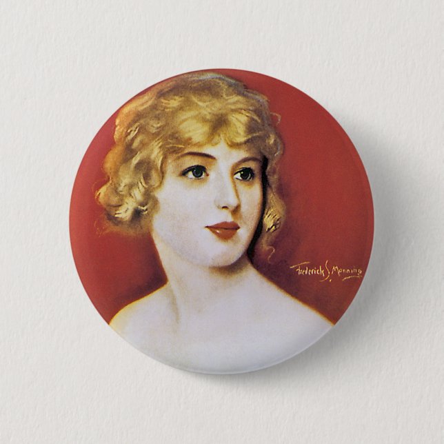 Goldie Song 2 Inch Round Button (Front)