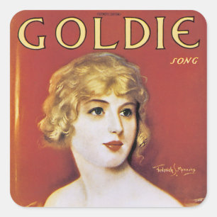 Goldie Song Square Sticker