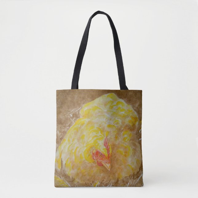 Goldie the Chicken Tote Bag (Front)