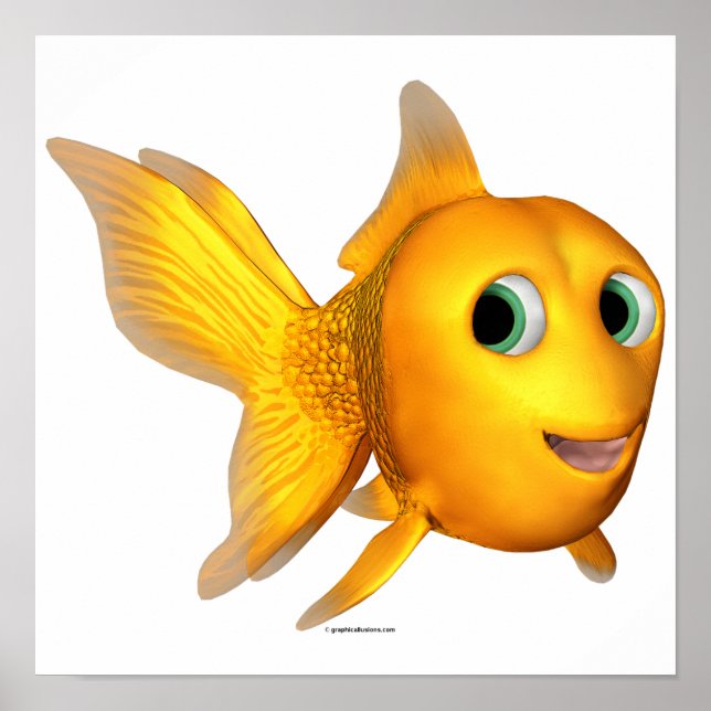 Goldie the Toon Goldfish Poster (Front)