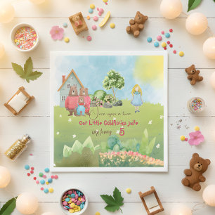 Goldilocks and The Three Bears Birthday Napkin