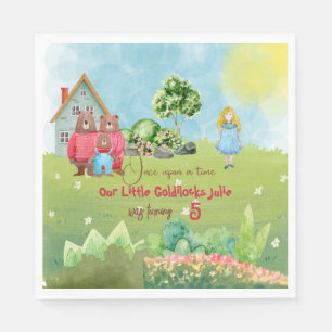 Goldilocks and The Three Bears Birthday Napkin