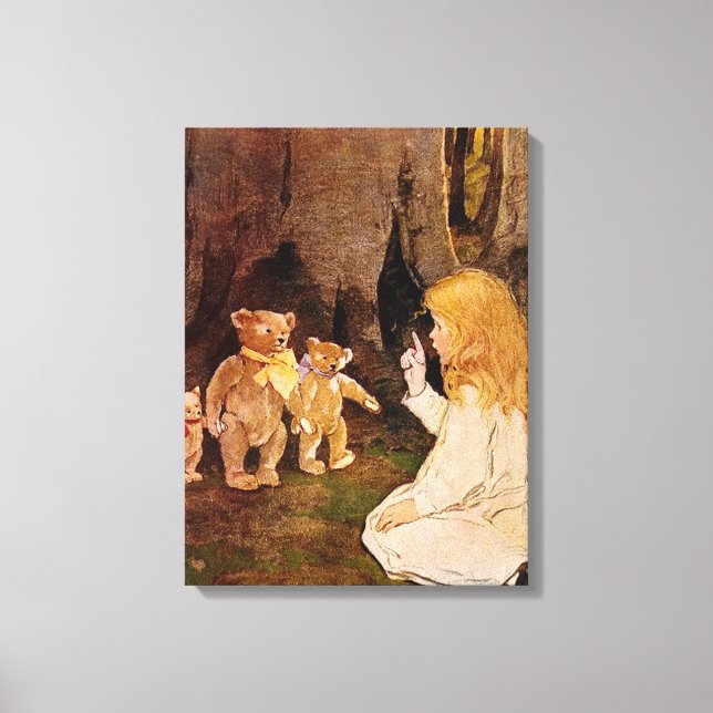 “Goldilocks and the Three Bears” Canvas Print (Front)