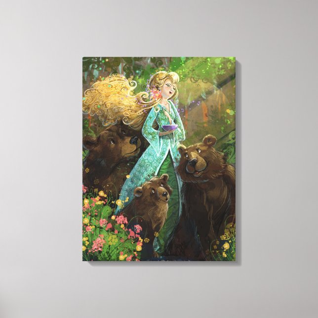 Goldilocks and the Three Bears Canvas Print (Front)