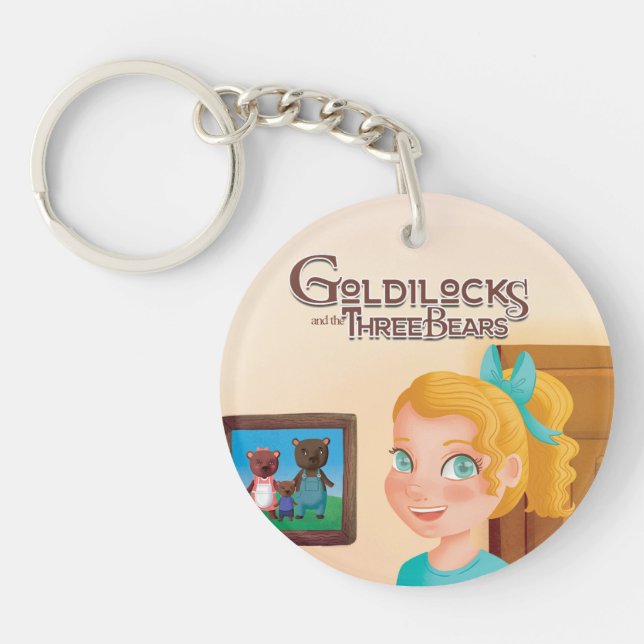 Goldilocks and the Three Bears Keychain (Front)
