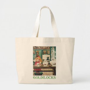 Goldilocks and the Three Bears Large Tote Bag