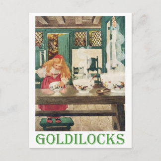 Goldilocks and the Three Bears Postcard