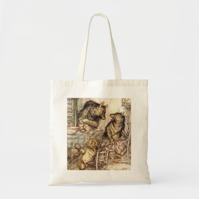 Goldilocks and The Three Bears Tote Bag (Front)