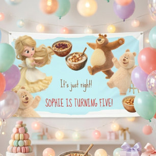 Goldilocks Birthday Banner