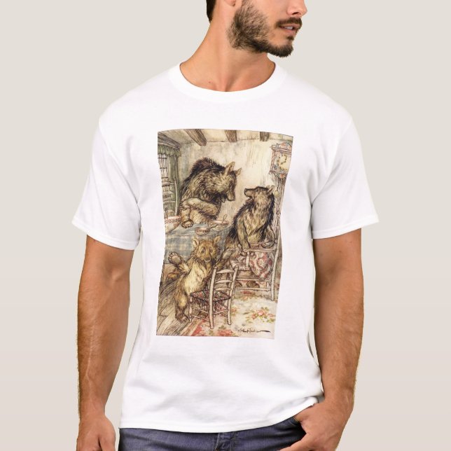 Goldilocks et le T-shirt de trois ours (Devant)