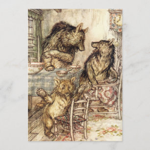 Goldilocks et The Three Bears Invitations