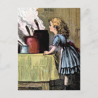 Goldilocks Finds the Food Vintage Illustration Postcard