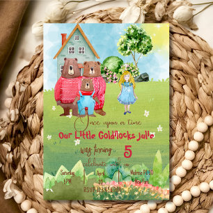 Goldilocks Invitation d'anniversaire