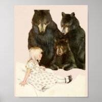 Goldilocks & the 3 Bears Vintage Illustrations