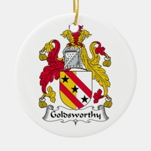 Goldsworthy Family Crest Ceramic Ornament