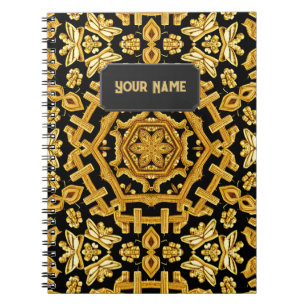 Goldwork Embroidery Pattern - Add Text to Notebook