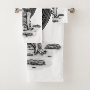 Golem Gargoyle Bath Towel Set