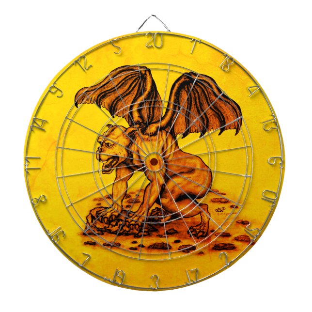 Golem Gargoyle Dartboard (Front)