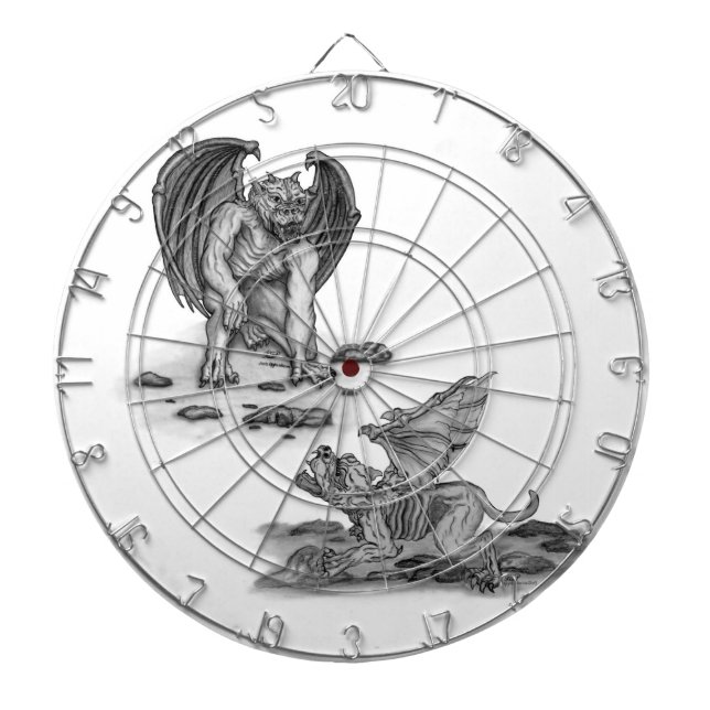 Golem Gargoyle Dartboard (Front)