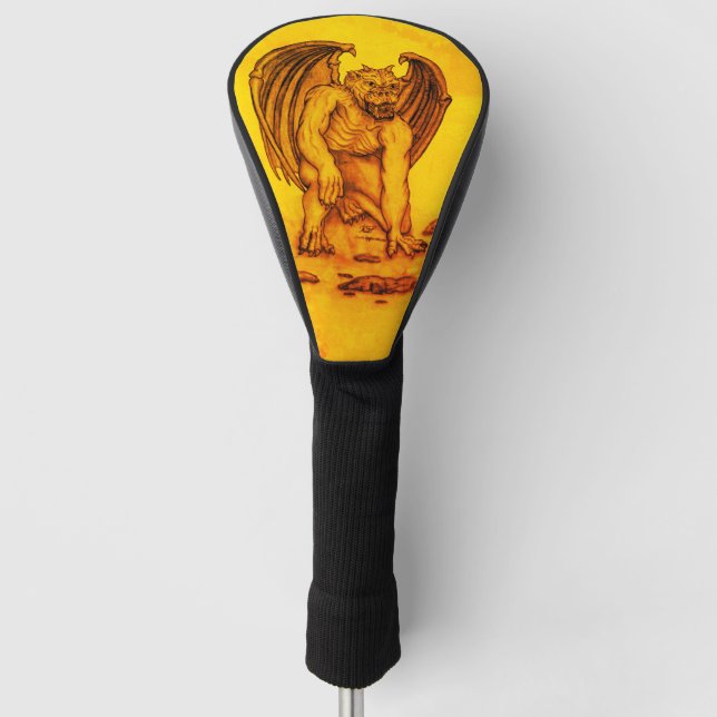 Golem Gargoyle Golf Head Cover (Front)