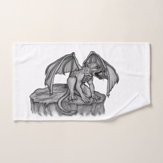 Golem Gargoyle Hand Towel (Hand Towel)