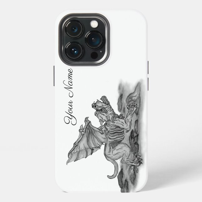 Golem Gargoyle iPhone Case (Back)