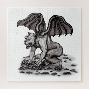 Golem Gargoyle Jigsaw Puzzle