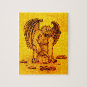 Golem Gargoyle Jigsaw Puzzle