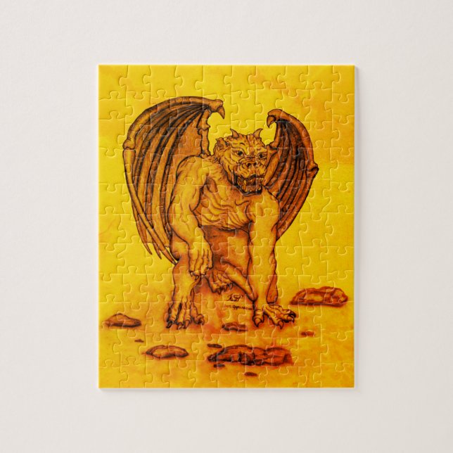 Golem Gargoyle Jigsaw Puzzle (Vertical)