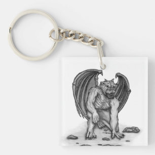 Golem Gargoyle Keychain