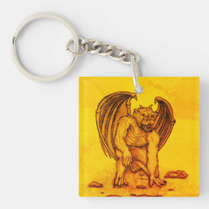 Golem Gargoyle Keychain