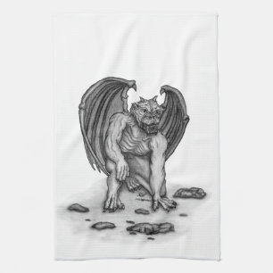 Golem Gargoyle Kitchen Towel