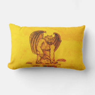 Golem Gargoyle Lumbar Pillow