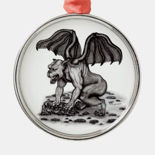 Golem Gargoyle Metal Ornament