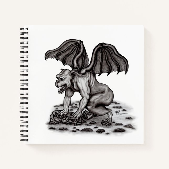 Golem Gargoyle Notebook (Front)