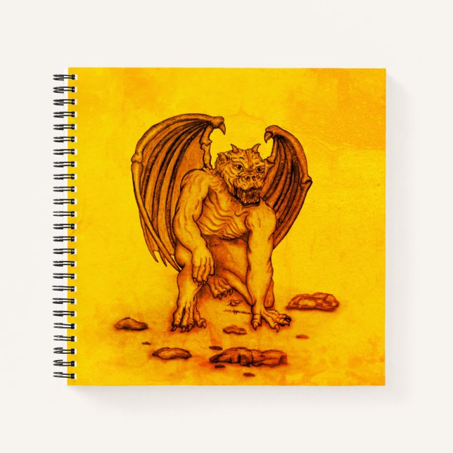 Golem Gargoyle Notebook (Front)