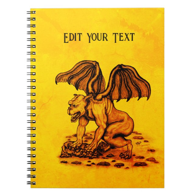 Golem Gargoyle Notebook (Front)