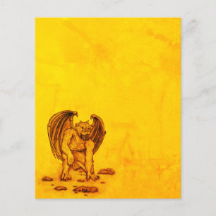 Golem Gargoyle Paper Sheet